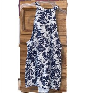 High neck flowy blouse